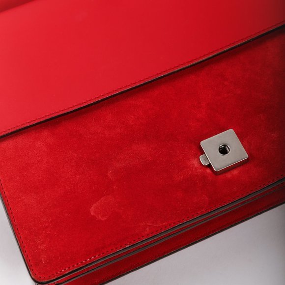 *SOLD* Gucci Dionysus Red Suede Medium GG Shoulder Bag - Picture 7 of 10